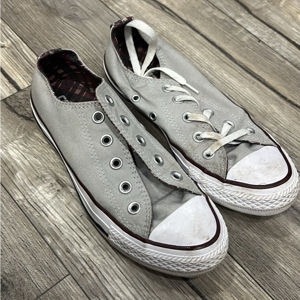 Gray Canvas Sneakers